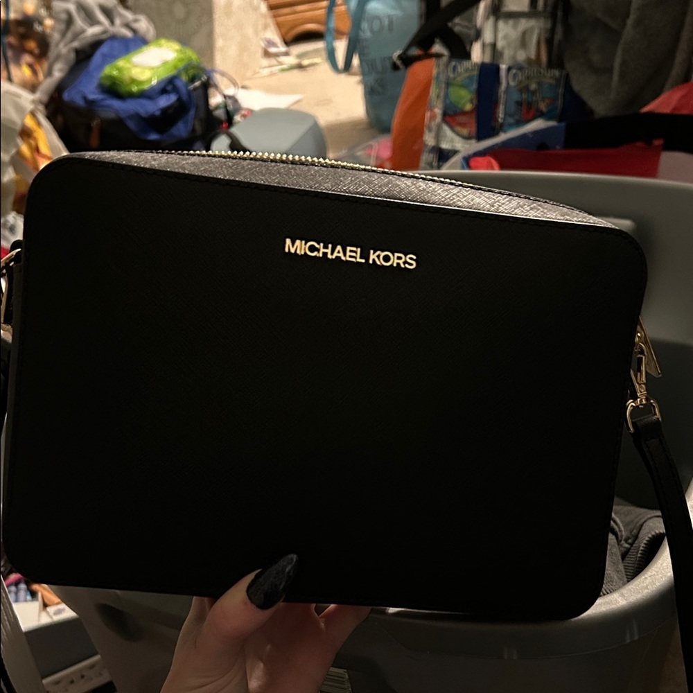 Michael Kors Black Messenger Bag